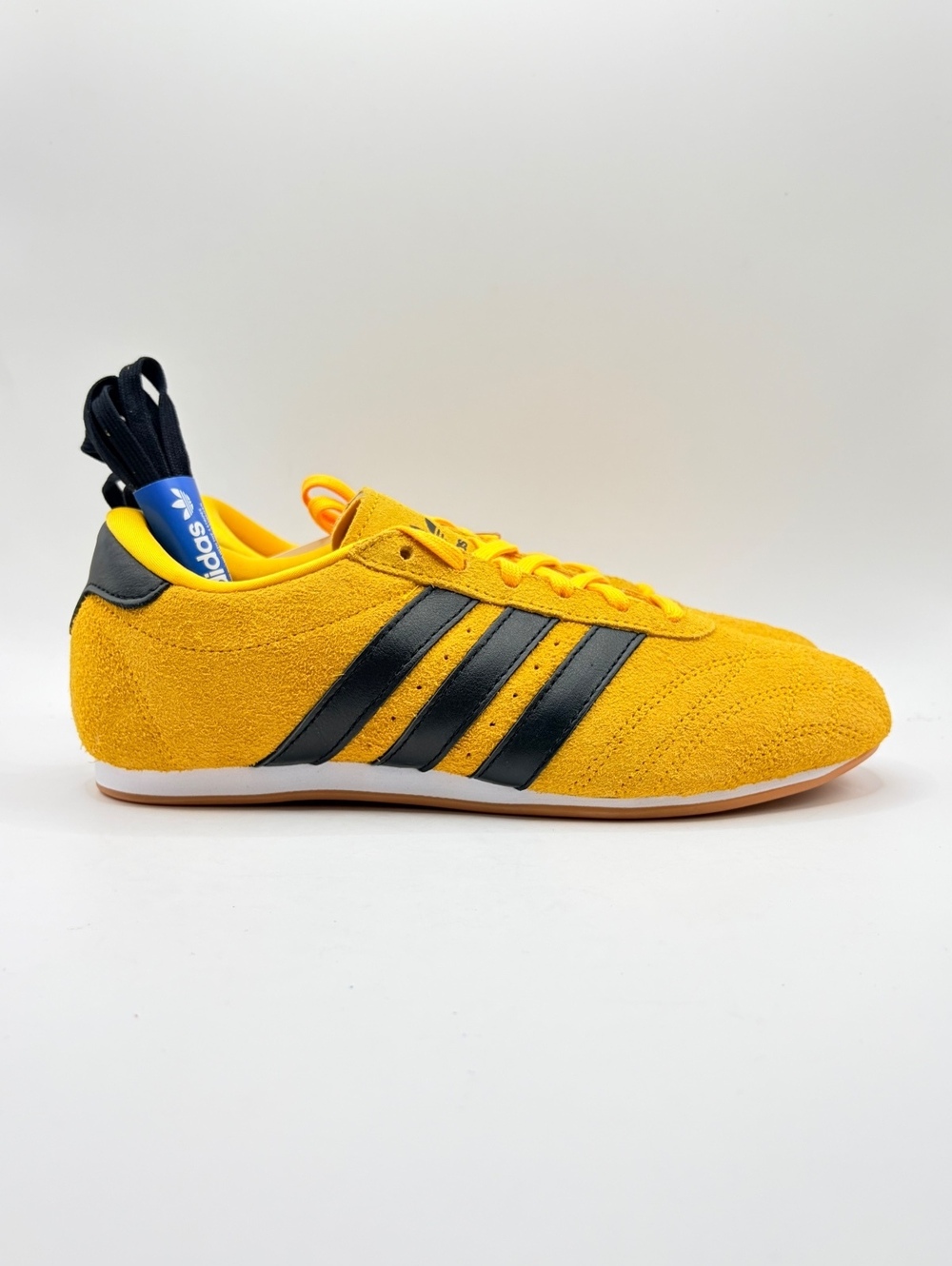 Adidas Taekwondo Lace W Women's Size 7.5 Yellow and Black Suede Athletic Shoes